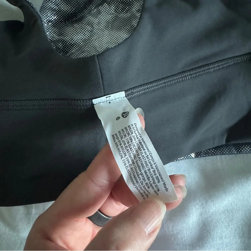 126 🆕🤍 Lululemon Align Bra A/B Cup Shine Diamond Dye Starlight Graphite Grey - Picture 7 of 11